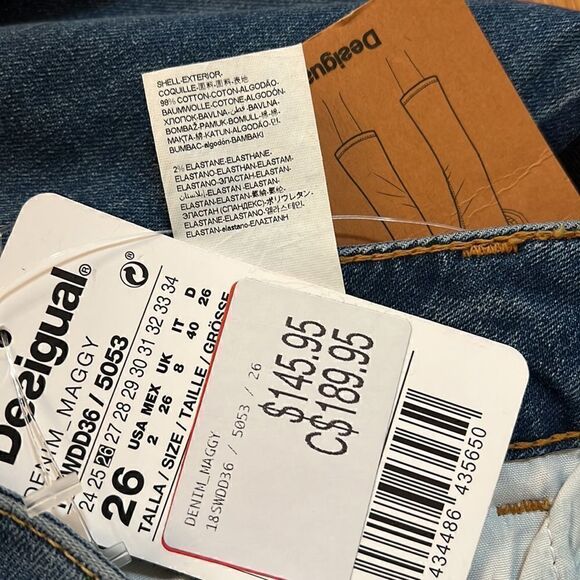 NWT Desigual Jeans Maggy size 2 - Picture 14 of 14